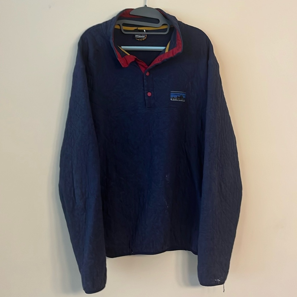 Patagonia organic cotton quilted sweatshirt